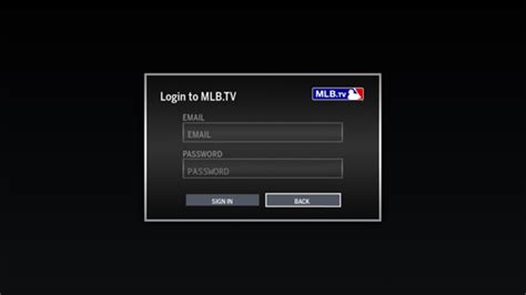 mlb tv login.